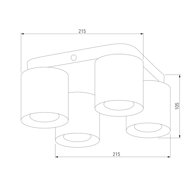 Потолочная люстра TK Lighting 3412 Vico Black Фото № 2