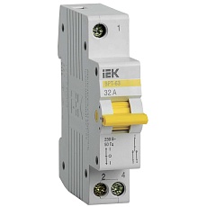 Выключатель-разъединитель трехпозиционный ВРТ-63 1P 32А IEK MPR10-1-032