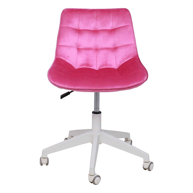 Поворотное кресло AksHome Carolyn велюр, фуксия 91956 Фото № 14