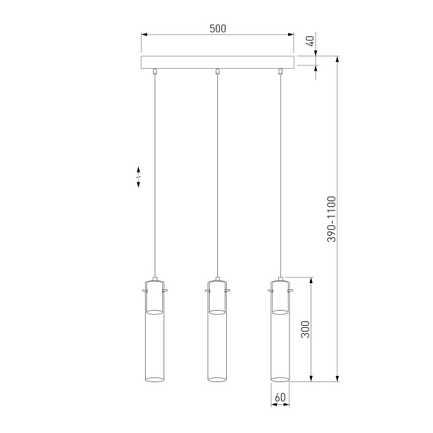 Подвесной светильник TK Lighting 855 Look Graphite Фото № 2