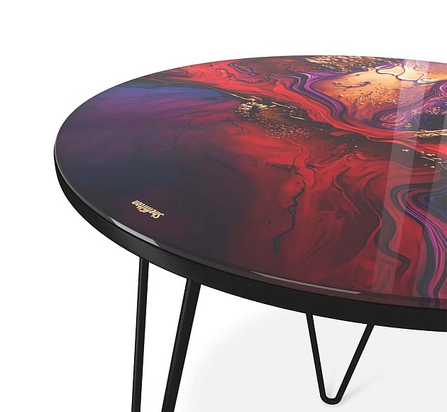 Журнальный стол Sheffilton SHT-CT27 амарантовый/черный муар 4007482106 изображение 7 Журнальный стол Sheffilton SHT-CT27 амарантовый/черный муар 4007482106 Фото № 7