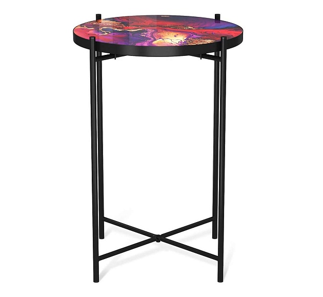 Журнальный стол Sheffilton SHT-CT8-3 амарантовый/черный муар 5093730101 Фото № 3