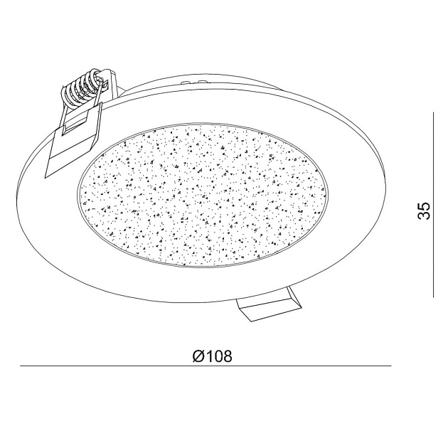 Встраиваемый светодиодный светильник De Markt Стаут 6 702011901 изображение 2 Встраиваемый светодиодный светильник De Markt Стаут 6 702011901 Фото № 2