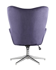 Поворотное кресло Stool Group Филадельфия регулируемое замша синий FUCHS HY-82 3