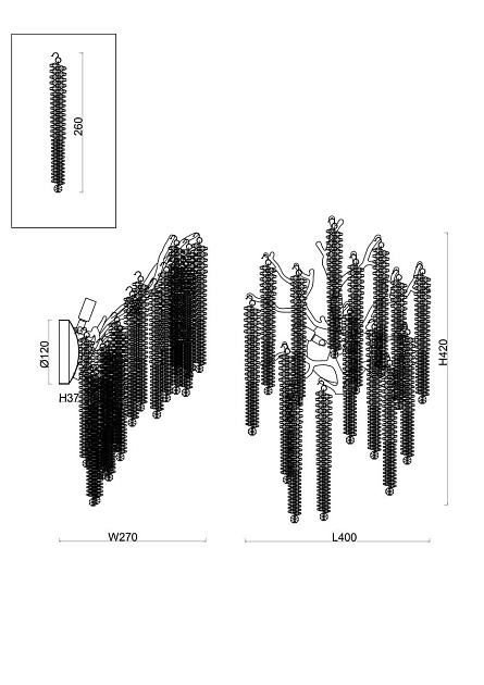 Бра Freya Mineral FR1010WL-03G Фото № 2