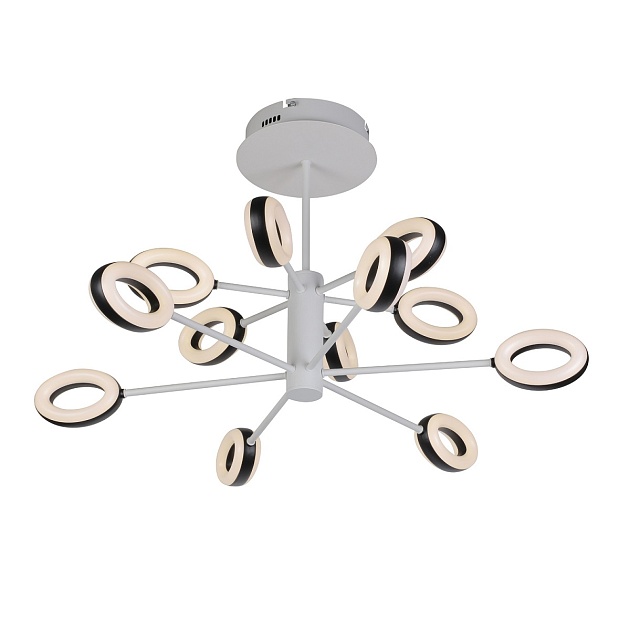 Подвесная светодиодная люстра Gerhort G61314/12WT BK Фото № 2