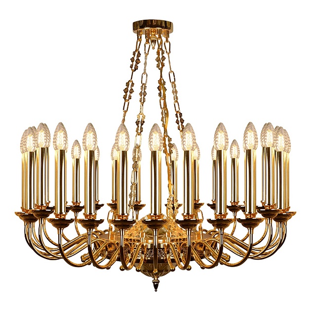 Подвесная люстра iLamp Louvre MD8551-30 GD Фото № 1