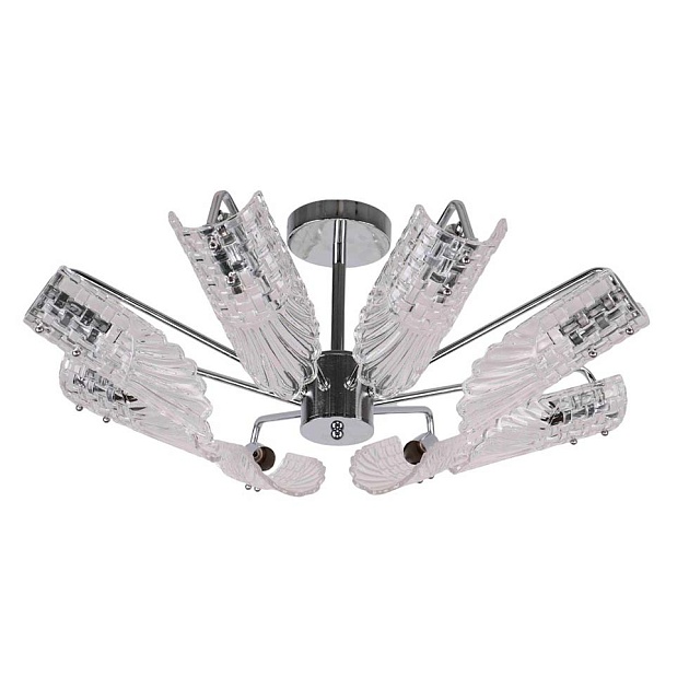 Потолочная люстра ЭкономСвет 13109/8CR WT Фото № 1