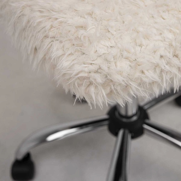 Детское кресло AksHome Fluffy светло-бежевый, искусственный мех 86383 Фото № 7