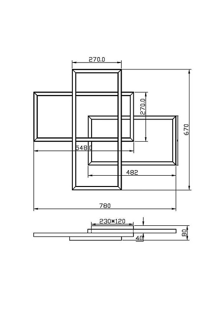 Потолочный светодиодный светильник Maytoni Rida MOD015CL-L80WK изображение 2 Потолочный светодиодный светильник Maytoni Rida MOD015CL-L80WK Фото № 2