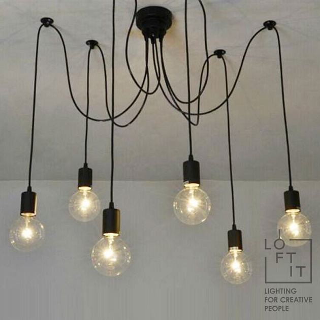 Подвесная люстра Loft IT Spider Loft1162/6 изображение 5 Подвесная люстра Loft IT Spider Loft1162/6 Фото № 5