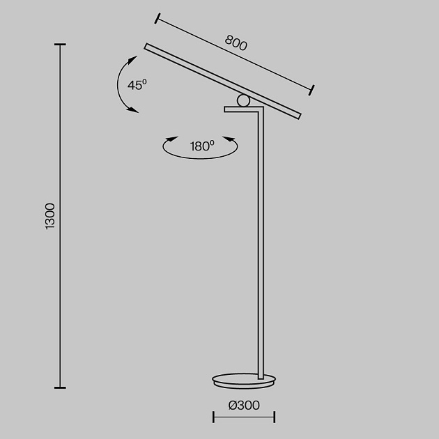 Торшер Maytoni Emphaty MOD363FL-L14B3K Фото № 8