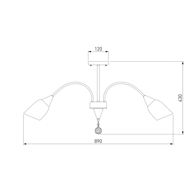 Потолочная люстра Eurosvet 30149/8 золото Фото № 2