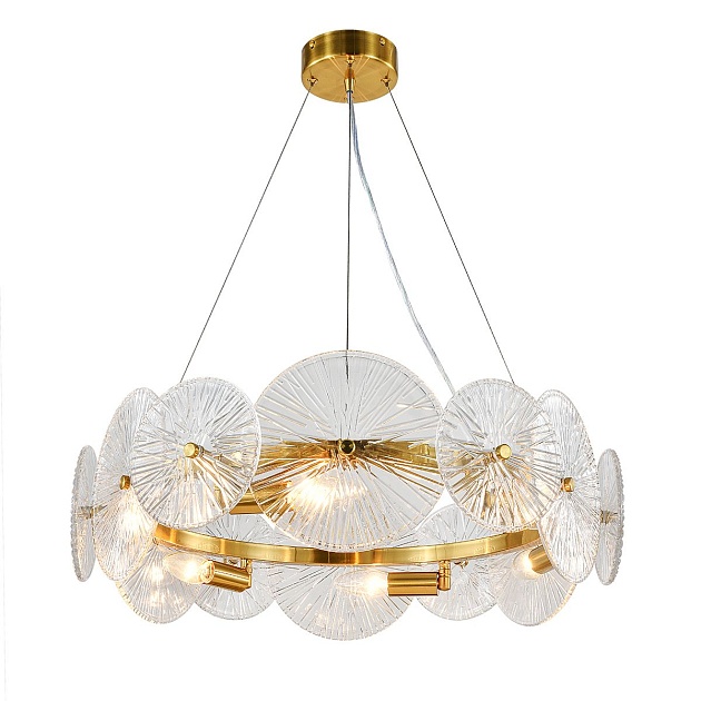 Подвесная люстра Indigo Miele V12021/6P Brass V000604 Фото № 1