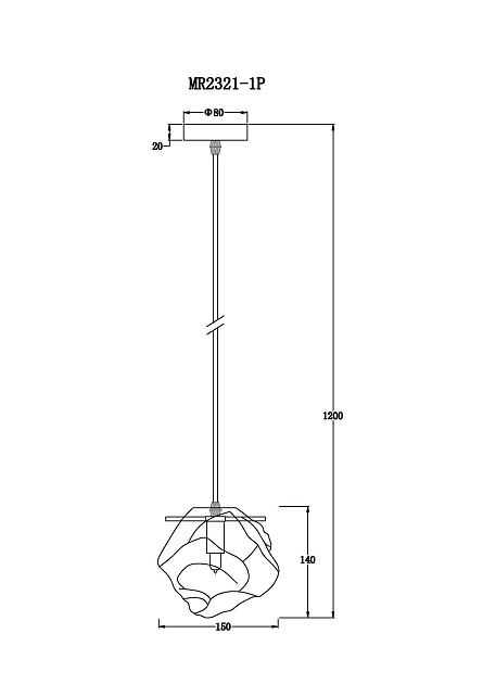 Подвесной светильник MyFar Stella MR2321-1P изображение 2 Подвесной светильник MyFar Stella MR2321-1P Фото № 2