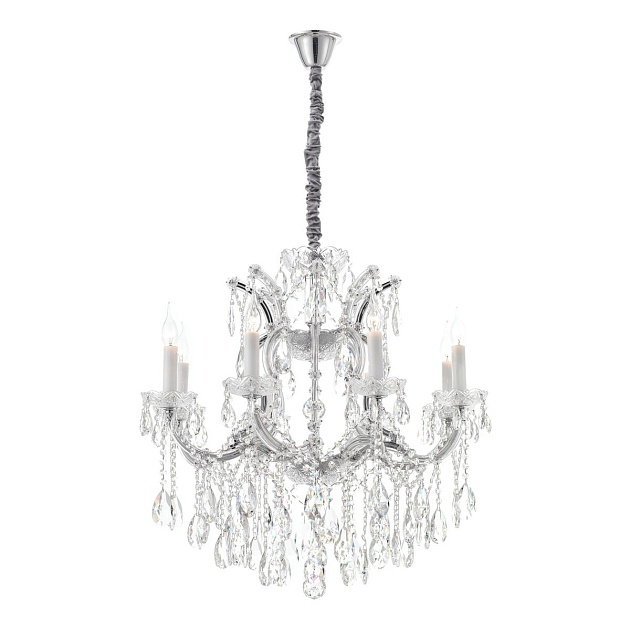 Подвесная люстра iLamp Diamond 6071-8 CR+CL Фото № 1