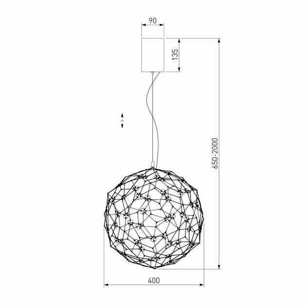 Подвесной светодиодный светильник Bogates Alioth 450/1 изображение 2 Подвесной светодиодный светильник Bogates Alioth 450/1 Фото № 2