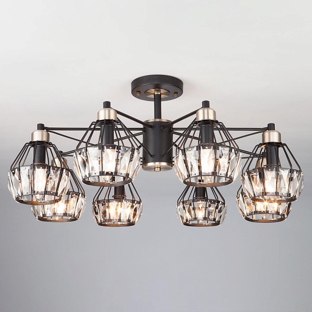 Потолочная люстра Eurosvet 70075/8 черный Фото № 1