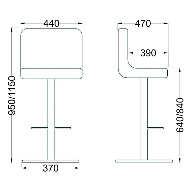 Барный стул AksHome Amazon бежевый, велюр 81461 Фото № 2