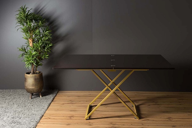 Стол-трансформер Levmar Compact D23/S90 (Венге/золото) 8394751001 изображение 2 Стол-трансформер Levmar Compact D23/S90 (Венге/золото) 8394751001 Фото № 2