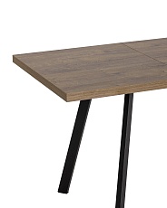 Кухонный стол Stool Group PLAIN 116-158х74 дуб/черный 80.581.01 8048 4