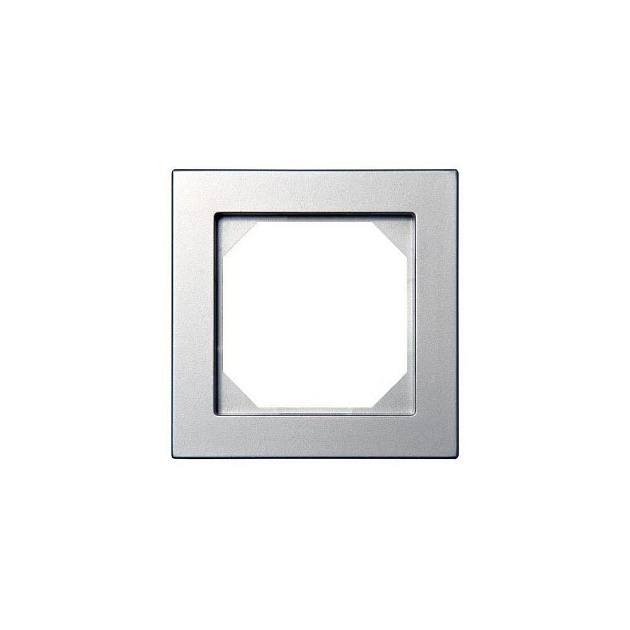 Рамка 1-постовая Liregus Epsilon серебро 28-186 Фото № 1