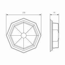 Уличный настенный светильник Elektrostandard Telarana GL 1023D капучино a043661 3
