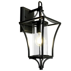 Светильник садово-парковый Feron PL731 на стену вниз 60W E27 230V, черный 51269 3