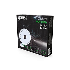 Кемпинговый светодиодный фонарь Gauss от батареек 135х20 300 лм GF003 3