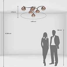 Потолочная люстра De City Вита 220013306 4