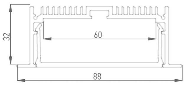 Профиль встраиваемый DesignLed LE.8832 001080 изображение 3 Профиль встраиваемый DesignLed LE.8832 001080 Фото № 3