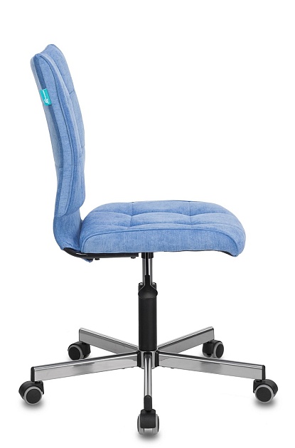 Офисное кресло Бюрократ CH-330M/VELV86 голубой Velvet 86 крестовина металл Фото № 2