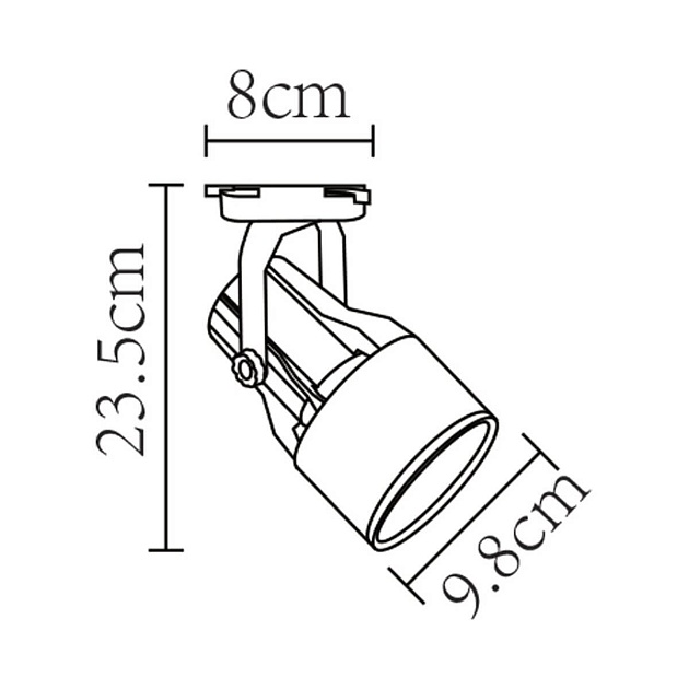 Трековый светильник Arte Lamp A6252PL-1BK Фото № 2