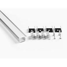 Профиль врезной LEDS POWER СПВ17-2412 алюм. анод-й с матовым рассеивателем 2м 008455 1