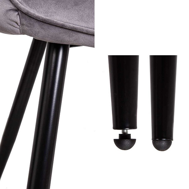 Кресло AksHome Pablo светло-серый, велюр 72328 Фото № 5