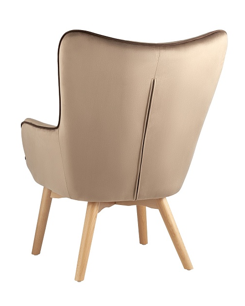 Кресло Stool Group Манго велюр бежевый MANCO HLR-31 Фото № 6
