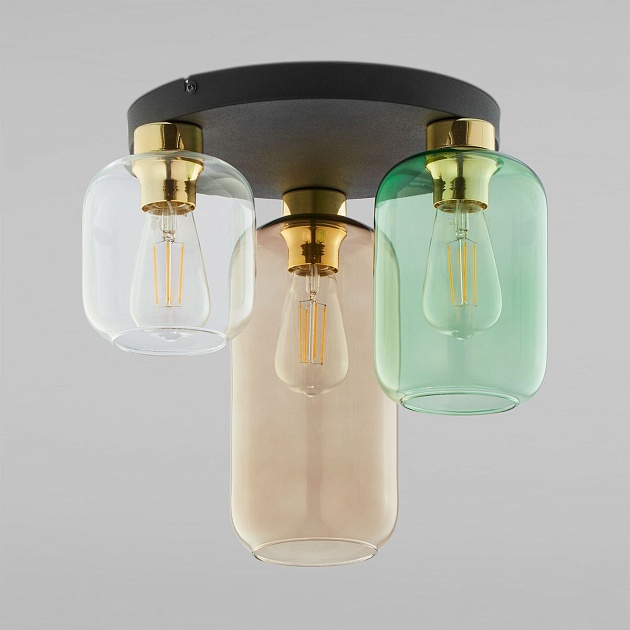 Потолочная люстра TK Lighting 3318 Marco Green изображение 1 Потолочная люстра TK Lighting 3318 Marco Green Фото № 1