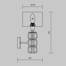 Бра Maytoni Talento DIA008WL-01CH 1