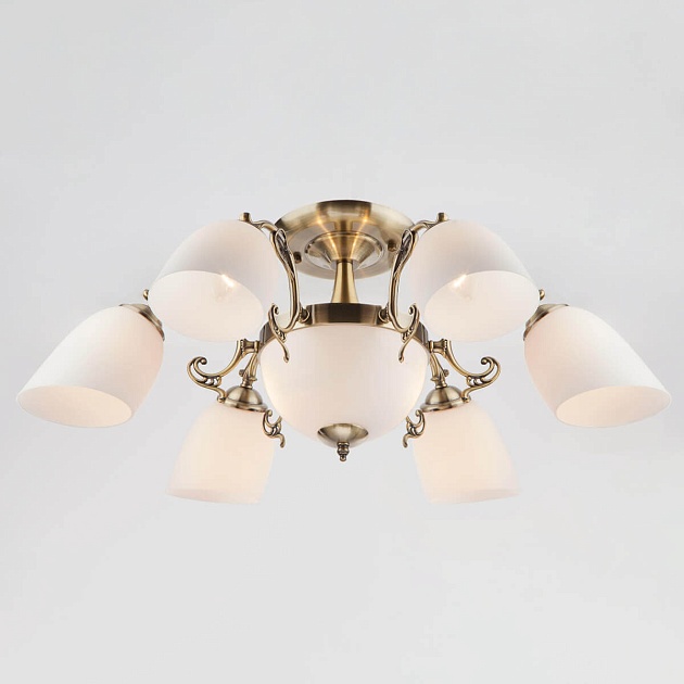 Потолочная люстра Eurosvet 22010/6+2 античная бронза изображение 3 Потолочная люстра Eurosvet 22010/6+2 античная бронза Фото № 3