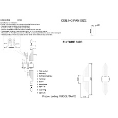 Бра Crystal Lux Rudolfo AP2 Nickel 1