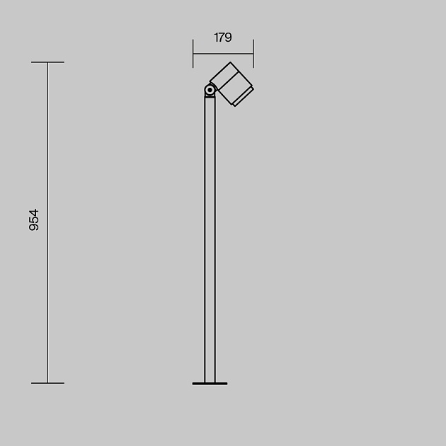 Ландшафтный светильник Maytoni Outdoor O497FL-L12B3K Фото № 2