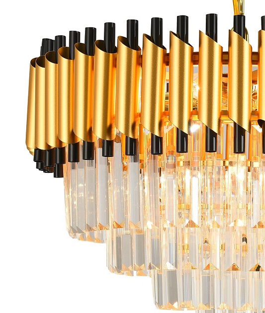 Подвесная люстра Natali Kovaltseva Darian 76017/10C Gold Фото № 2