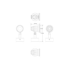 Уличный настенный светодиодный светильник Arte Lamp Elsie A1127AL-1BK 1