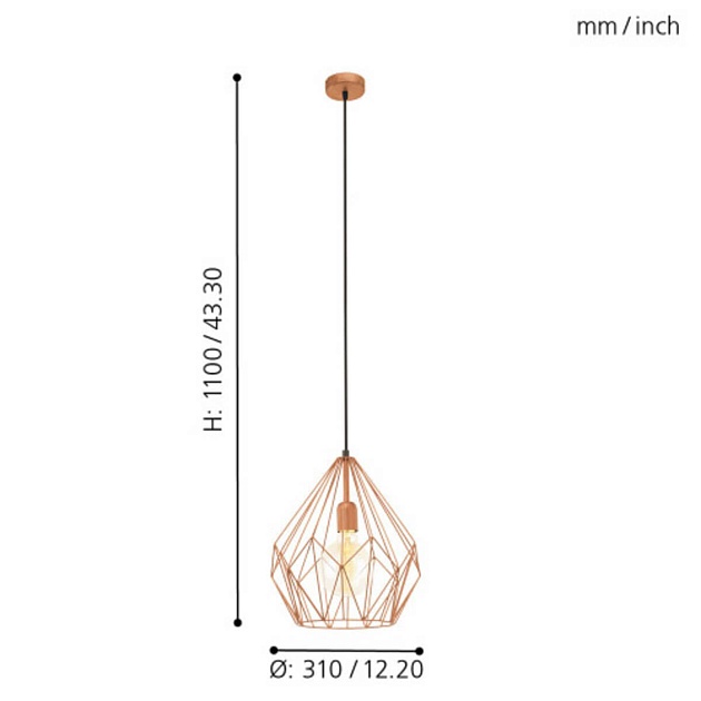 Подвесной светильник Eglo Vintage 49258 Фото № 2