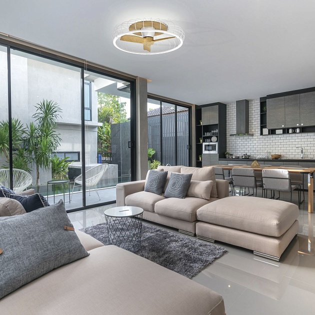 Потолочная светодиодная люстра-вентилятор Mantra Nature 7809 изображение 5 Потолочная светодиодная люстра-вентилятор Mantra Nature 7809 Фото № 5