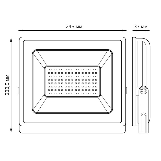 Прожектор светодиодный Gauss Elementary 100W 3000К 613527100 Фото № 2