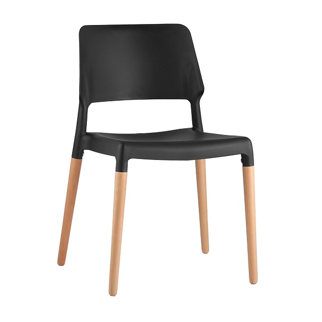 Кухонный стул Stool Group BISTRO черный с деревян. ножками 8086 BLACK Фото № 1