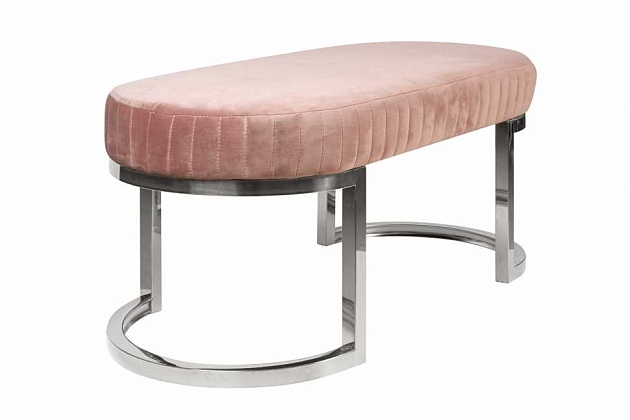 Банкетка ArtHomeDecor Miami ID-389 CR Pink изображение 2 Банкетка ArtHomeDecor Miami ID-389 CR Pink Фото № 2