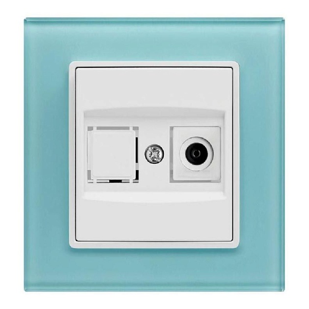 ТВ-розетка Vesta-Electric Exclusive Blue голубая FRZ00040005SIN изображение 1 ТВ-розетка Vesta-Electric Exclusive Blue голубая FRZ00040005SIN Фото № 1