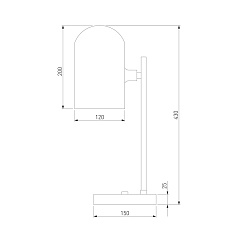 Настольная лампа Eurosvet Bambola 01164/1 латунь 1